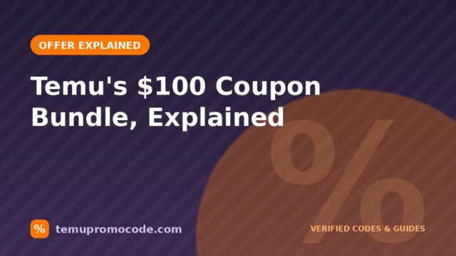 Temu 100 dollar coupon bundle explained guide cover