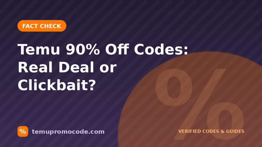 Temu 90% off coupon code 2026 for existing customers explained
