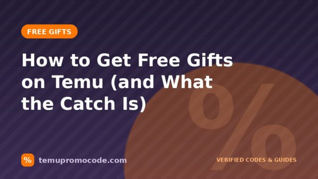How to get free gifts on Temu guide cover