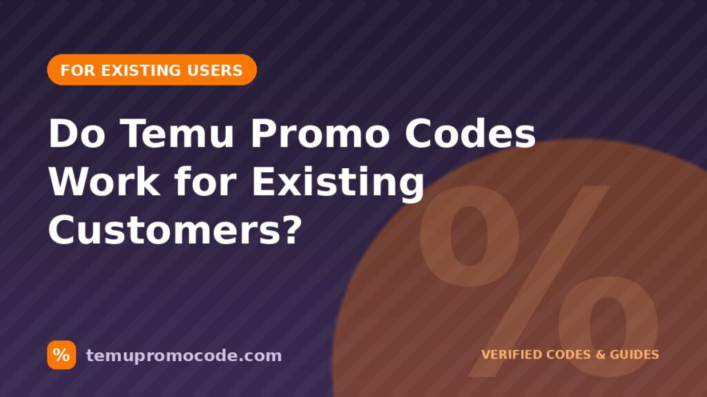 Cover for the guide to Temu promo codes for existing customers