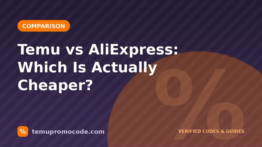 Temu vs AliExpress price comparison guide cover