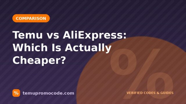 Temu vs AliExpress price comparison guide cover